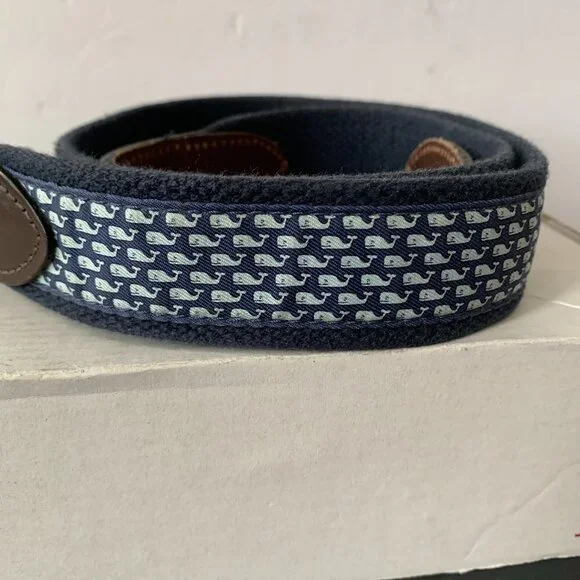 Vineyard Vines by Shep & Ian Men's Golf Belt Blue Golfing Size 34 Made In USA - Picture 3 of 7